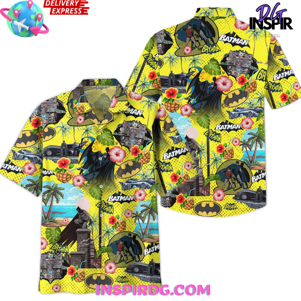 Batman Comic Vibes Tropical Hawaiian Shirt - Image 2
