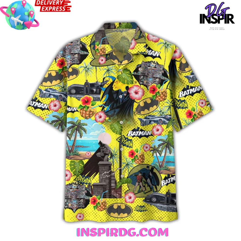 Batman Comic Vibes Tropical Hawaiian Shirt - Image 3