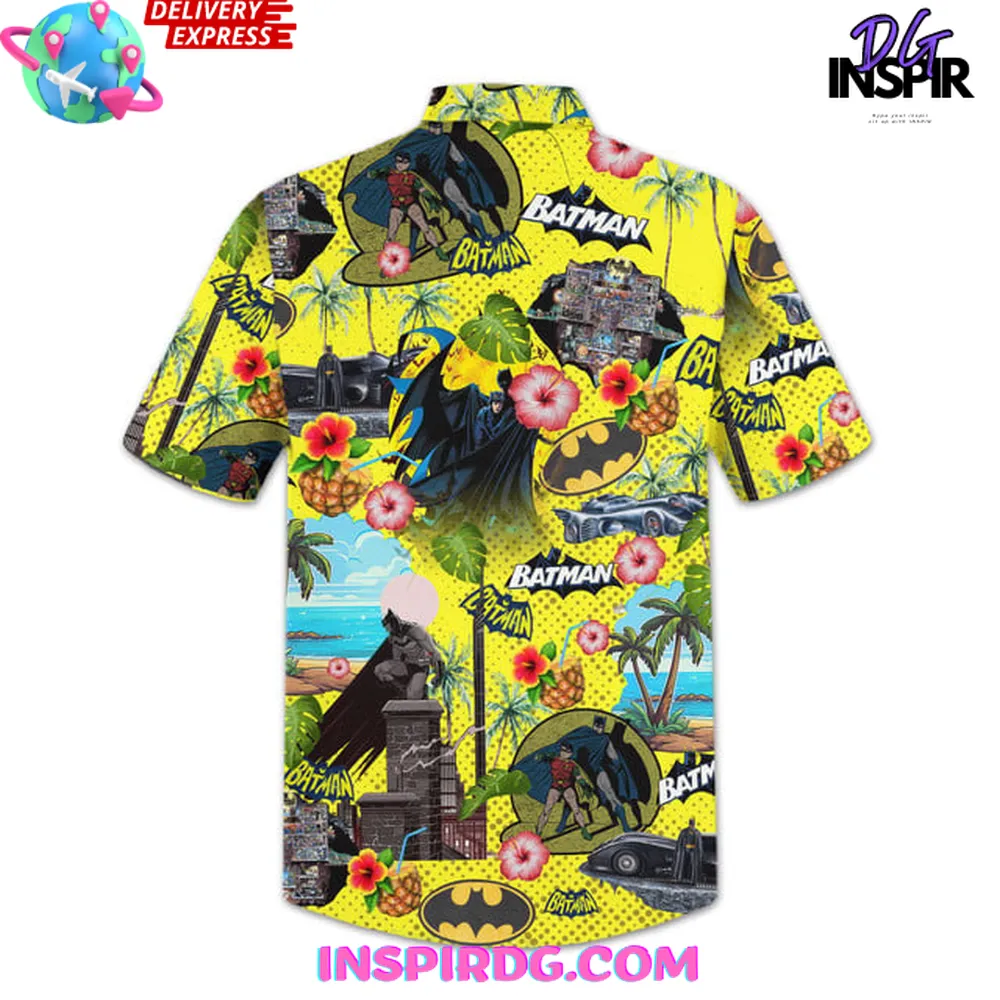 Batman Comic Vibes Tropical Hawaiian Shirt - Image 4