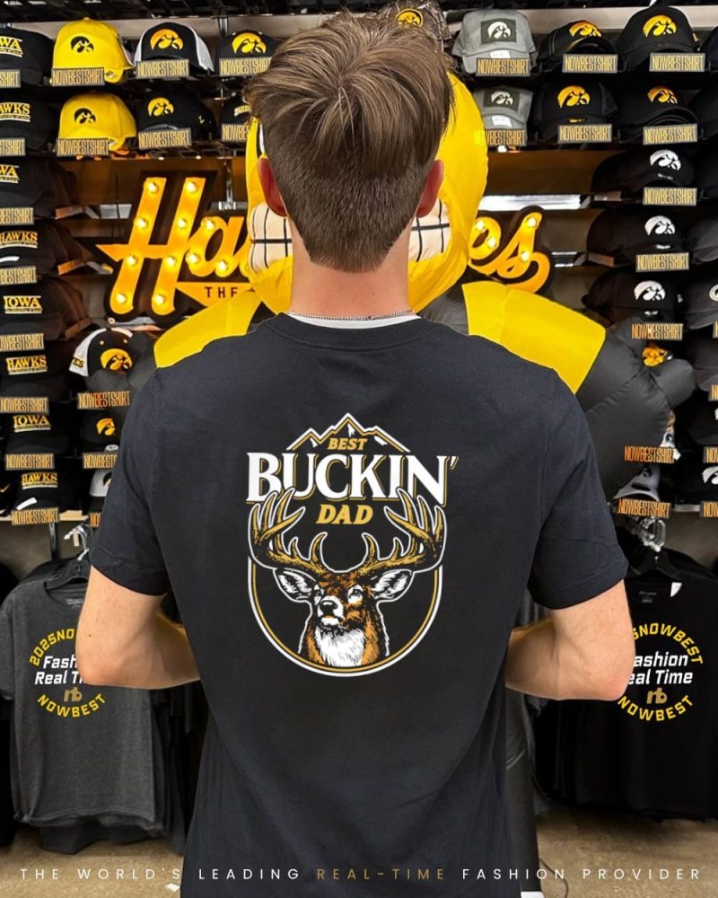 Best Buckin' Dad Deer Logo Shirt - Image 2