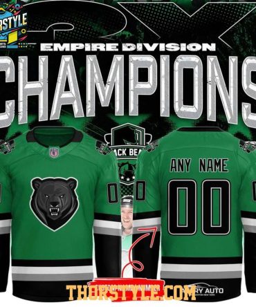 Binghamton Black Bears Empire Division Champions 2026 Personalized Hockey Jersey