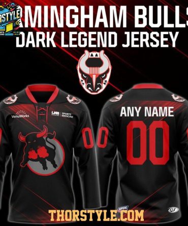 Birmingham Bulls Bulls Dark Legend 2026 Personalized Hockey Jersey