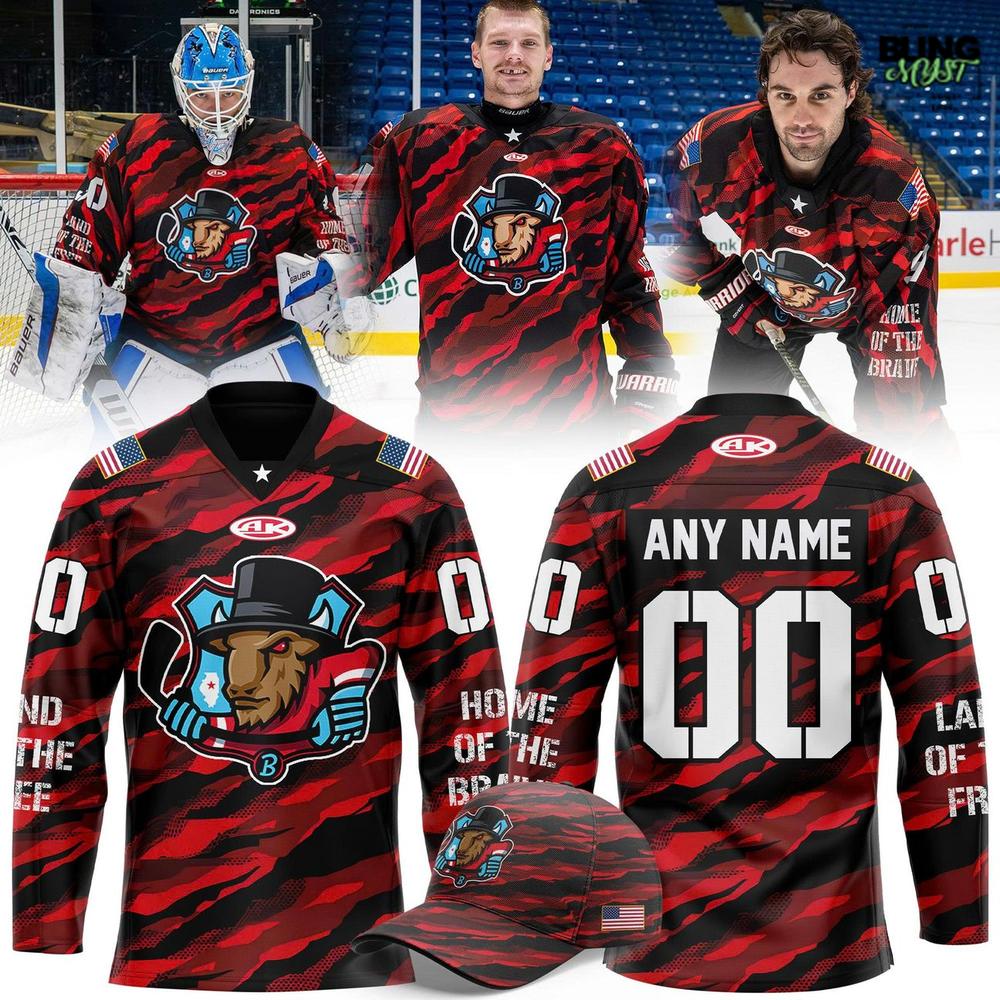 Bloomington Bison Military Appreciation Night Hockey Jersey