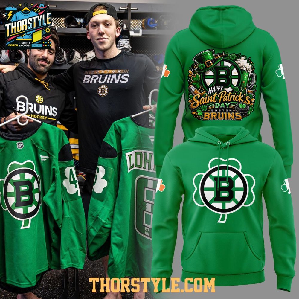 Boston Bruins Happy Saint Patrick'S Day 2026 Celebration Hoodie T-Shirt