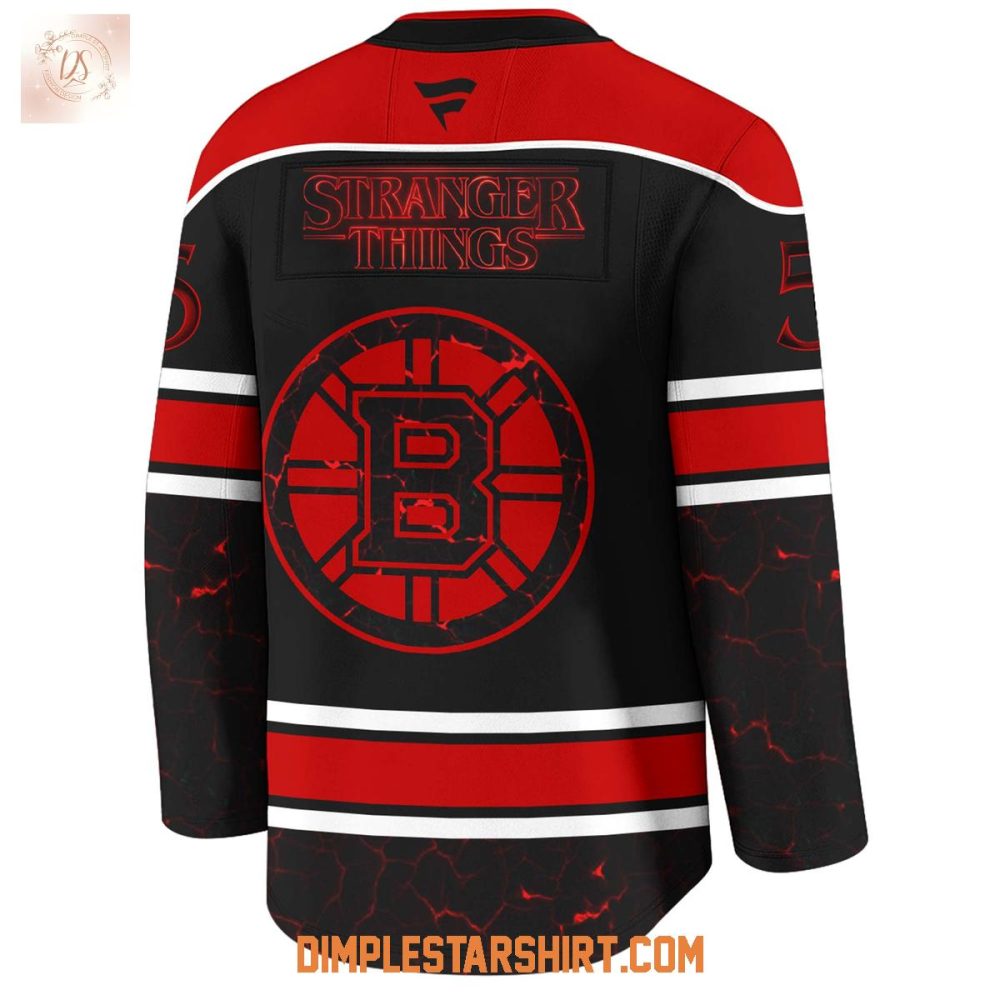 Boston Bruins X Stranger Things 5 One Last Adventure Jersey - Image 3