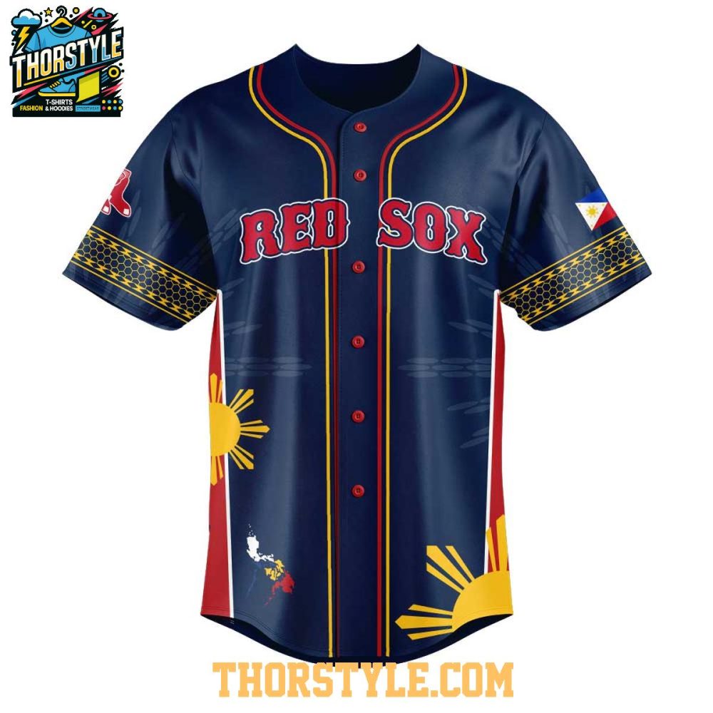Boston Red Sox Filipino Heritage Night 2025 Celebration Baseball Jersey - Image 2