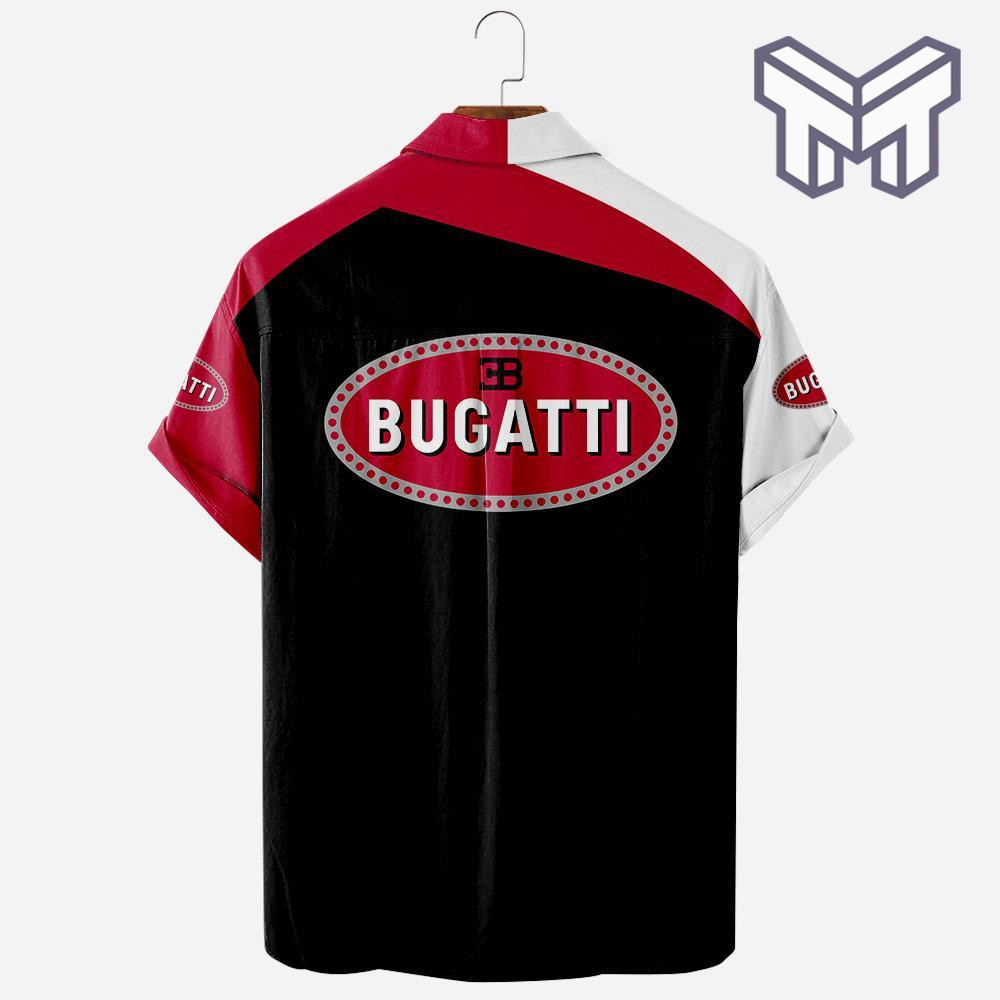 Bugatti Car Apparel, Bugatti Car Custom Hawaiian Shirt - Image 2