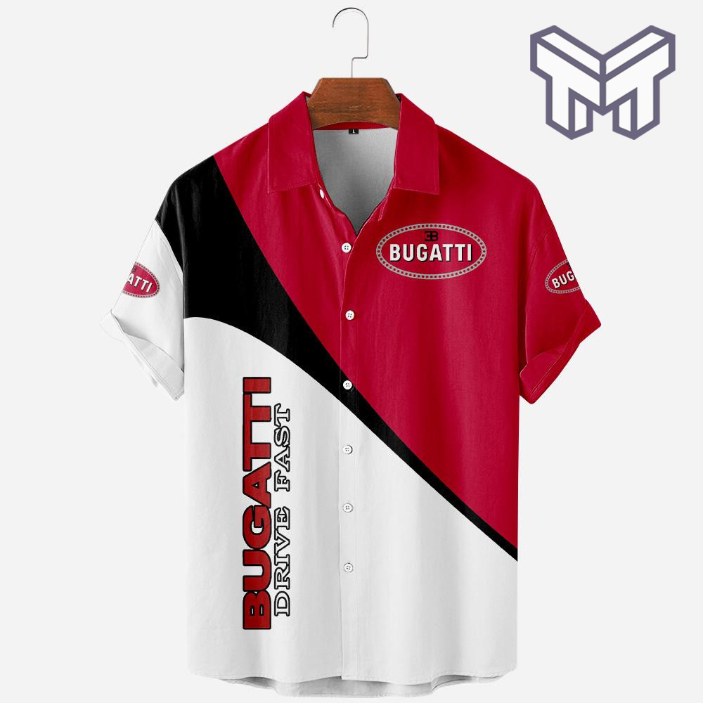 Bugatti Car Apparel, Bugatti Car Hawaiian Shirt Type02