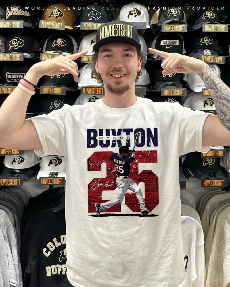 Byron Buxton 25 Minnesota Twins Stadium R Swing Signature Shirt