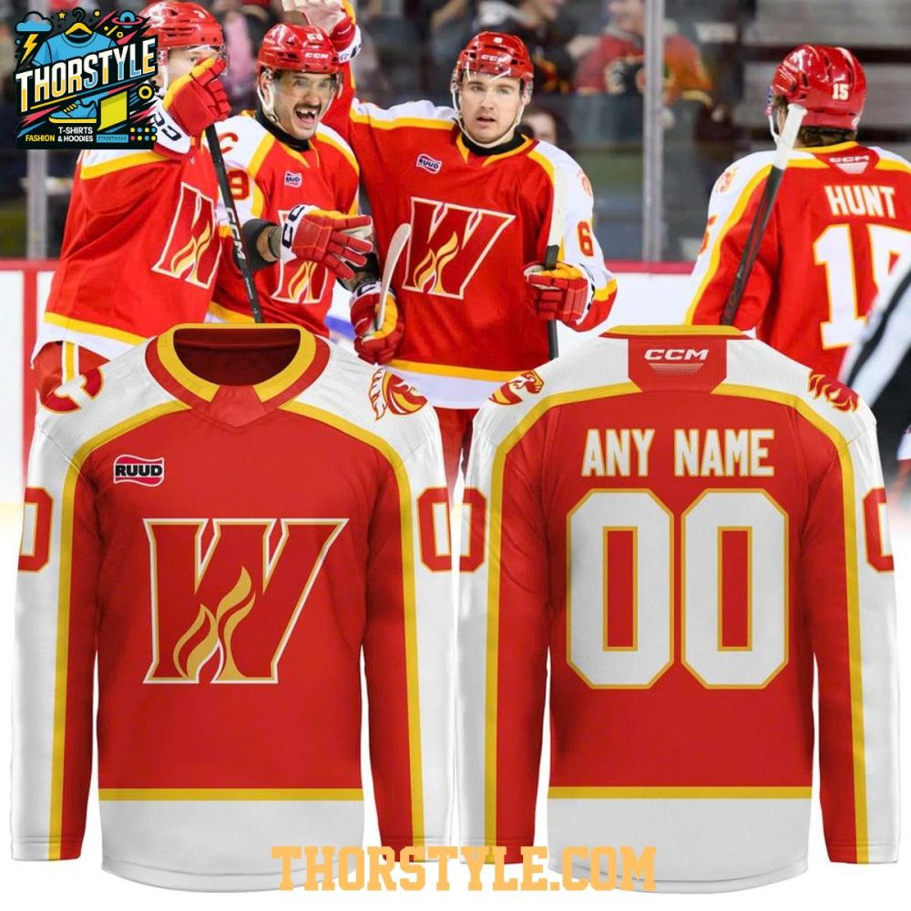 Calgary Wranglers 2025-2026 New Season Personalized Hockey Jersey