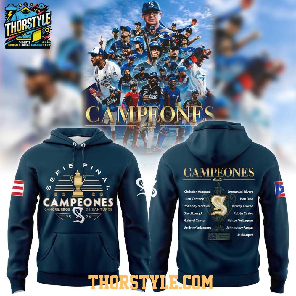 Cangrejeros De Santurce Puerto Rico Roberto Clemente 2025-2026 Hoodie