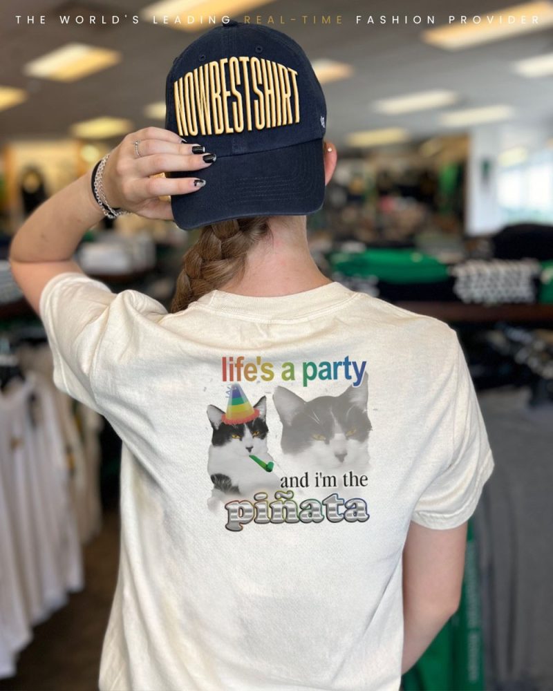Cat Life'S A Party And I'M The Pinata Lgbt Shirt - Image 2