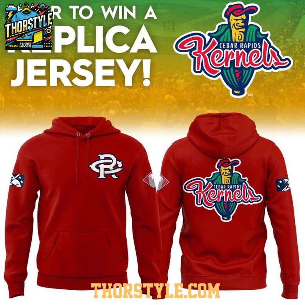 Cedar Rapids Kernels 2026 Replica Jersey Hoodie T-Shirt Red