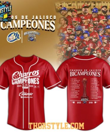 Charros De Jalisco Celebrate Glory 2026 Bicampeones Personalized Baseball Jersey