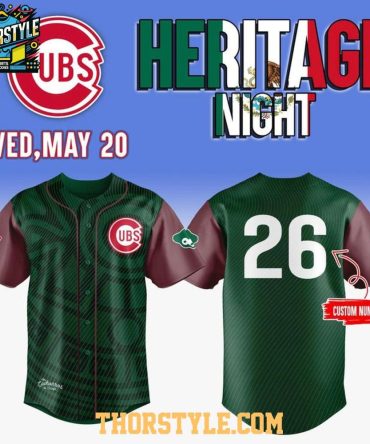 Chicago Cubs 2026 Mexican Heritage Night Personalized Baseball Jersey