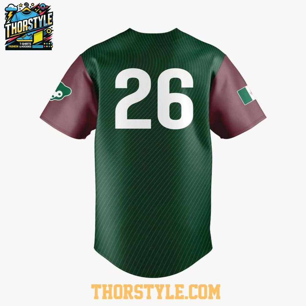Chicago Cubs 2026 Mexican Heritage Night Personalized Baseball Jersey - Image 3
