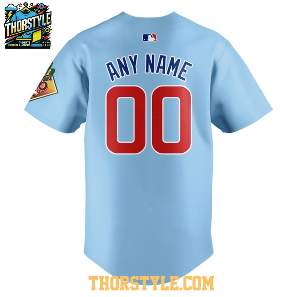 Chicago Cubs 2026 Spring Training Blue Personalized Baseball Jersey - Image 3