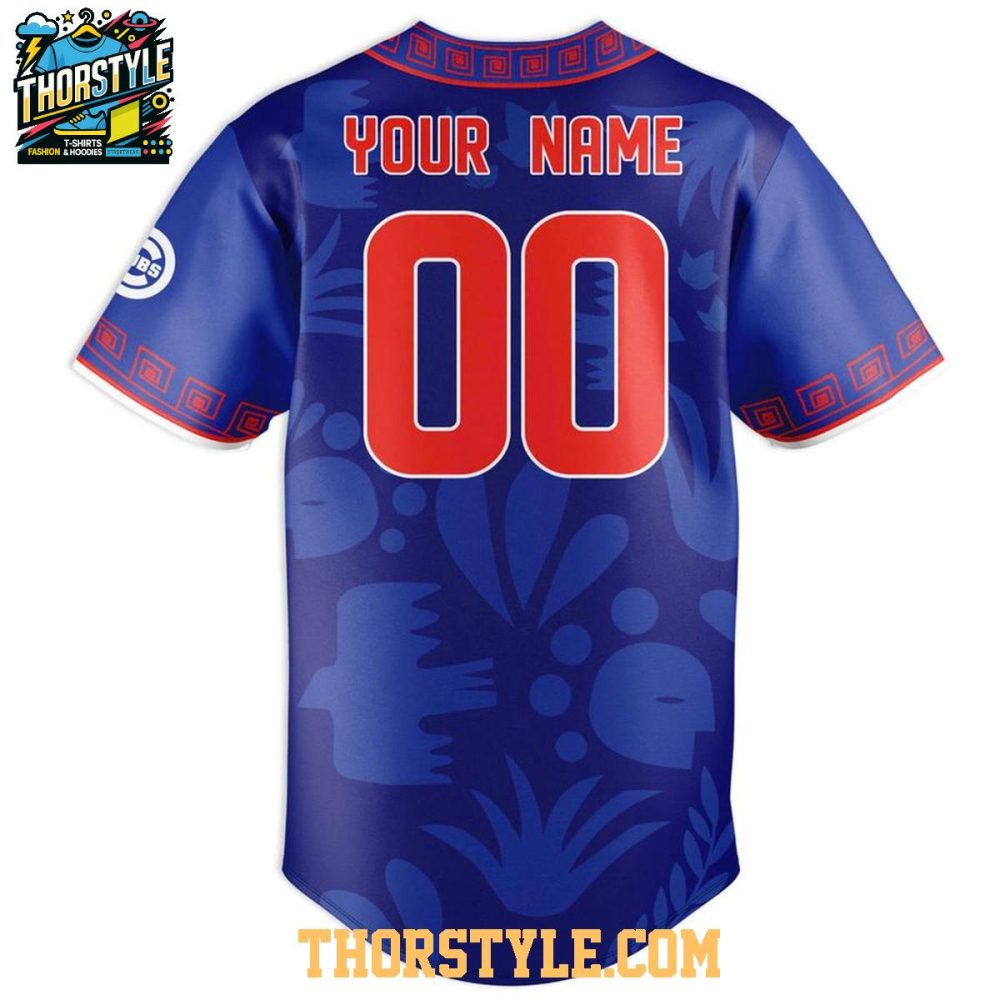 Chicago Cubs Hispanic Heritage 2026 Night Personalized Baseball Jersey - Image 3