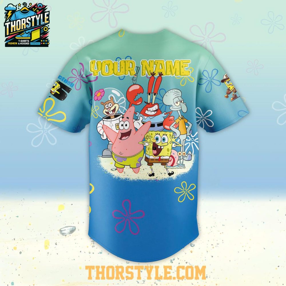 Chicago Cubs Spongebob 25Th Anniversary 2026 Personalized Baseball Jersey - Image 3