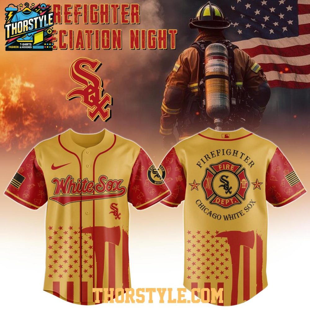 Chicago White Sox 2025 Firefighter Appreciation Night First Baseball Jersey