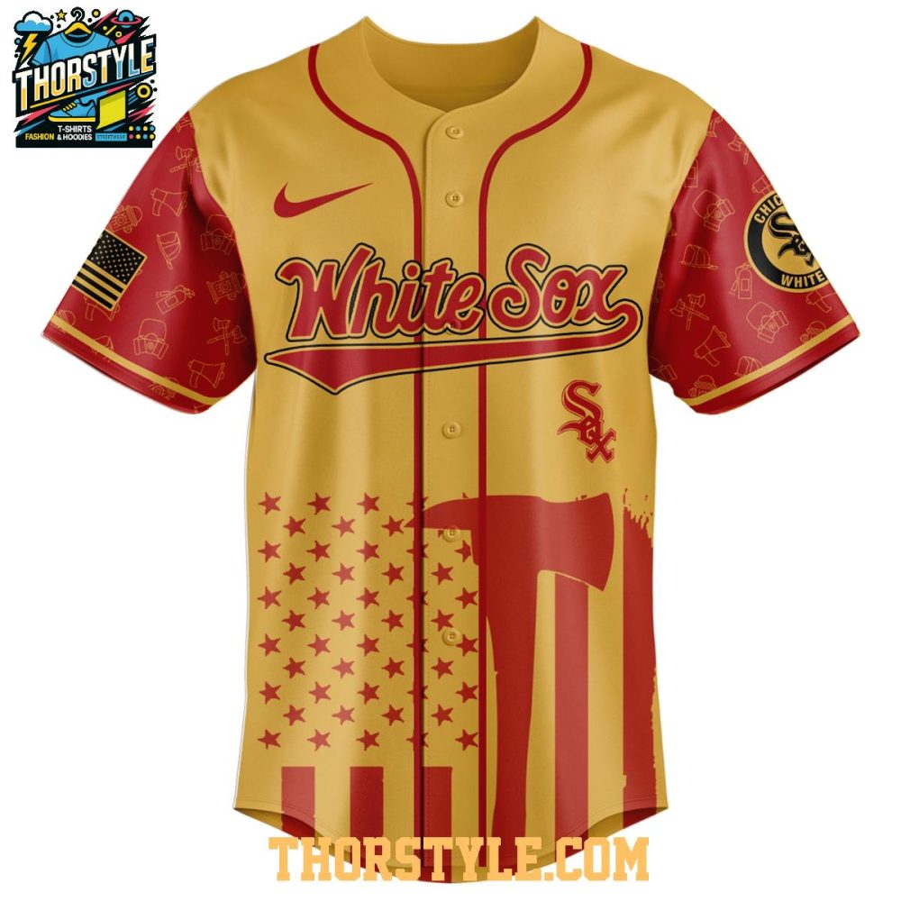 Chicago White Sox 2025 Firefighter Appreciation Night First Baseball Jersey - Image 2