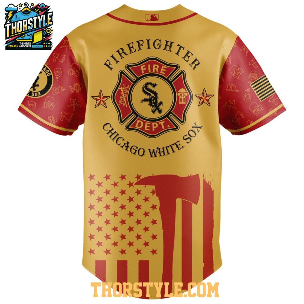Chicago White Sox 2025 Firefighter Appreciation Night First Baseball Jersey - Image 3