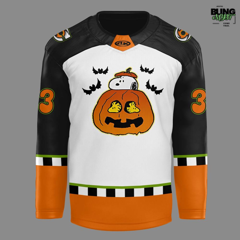 Cincinnati Cyclones Peanuts Great Pumpkin Special Edition Hockey Jersey - Image 2