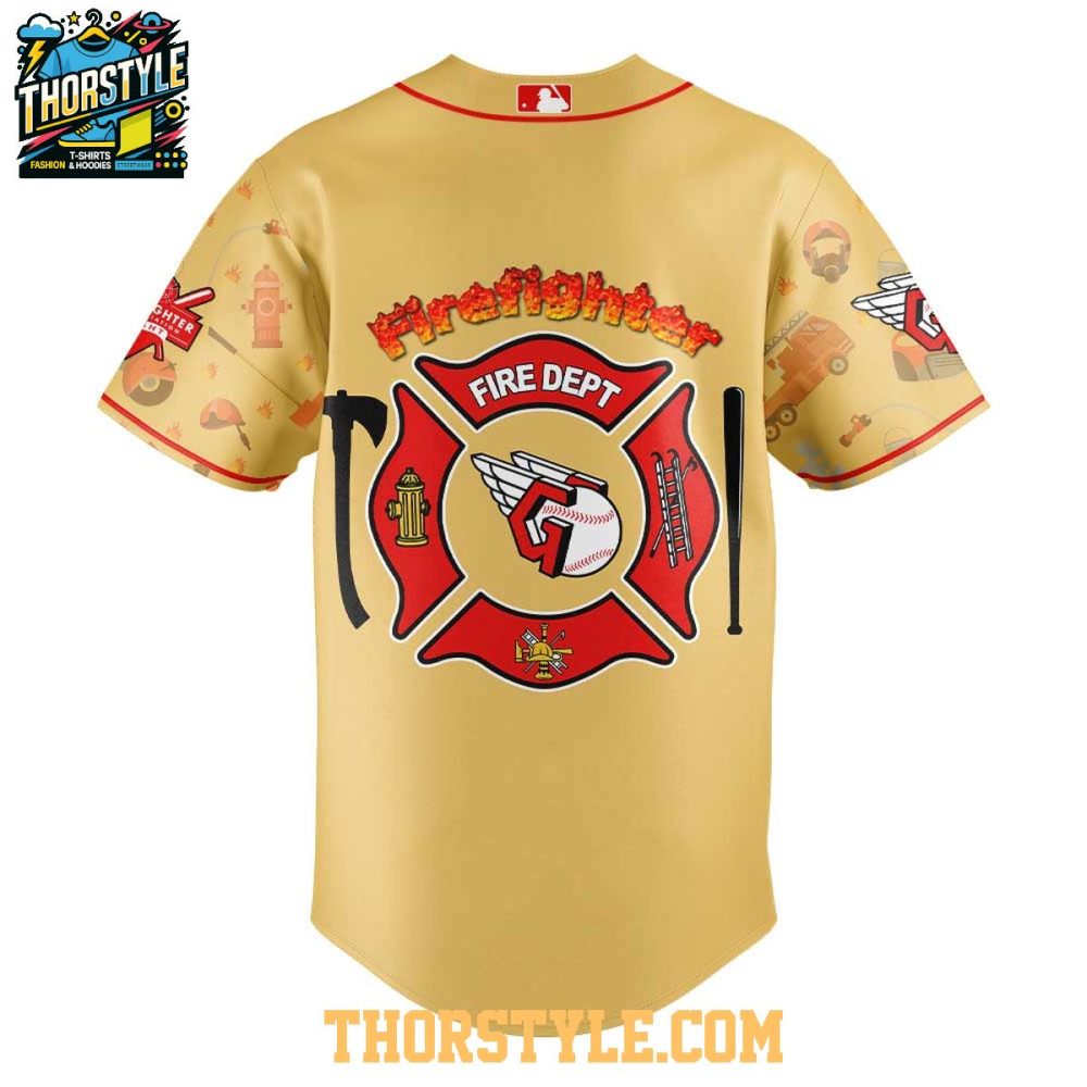 Cleveland Guardians 2025 Day For Firefighter Appreciation Baseball Jersey - Image 3