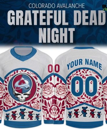 Colorado Avalanche 2025 Grateful Dead Night Hockey Jersey