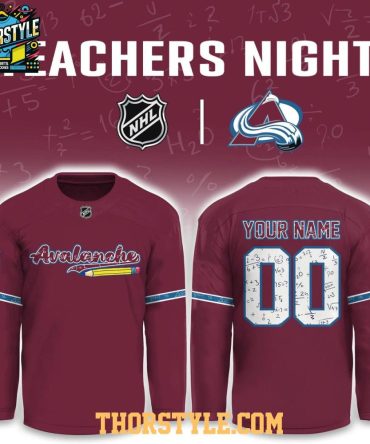 Colorado Avalanche Teacher Appreciation Night 2026 Personalized Hockey Jersey