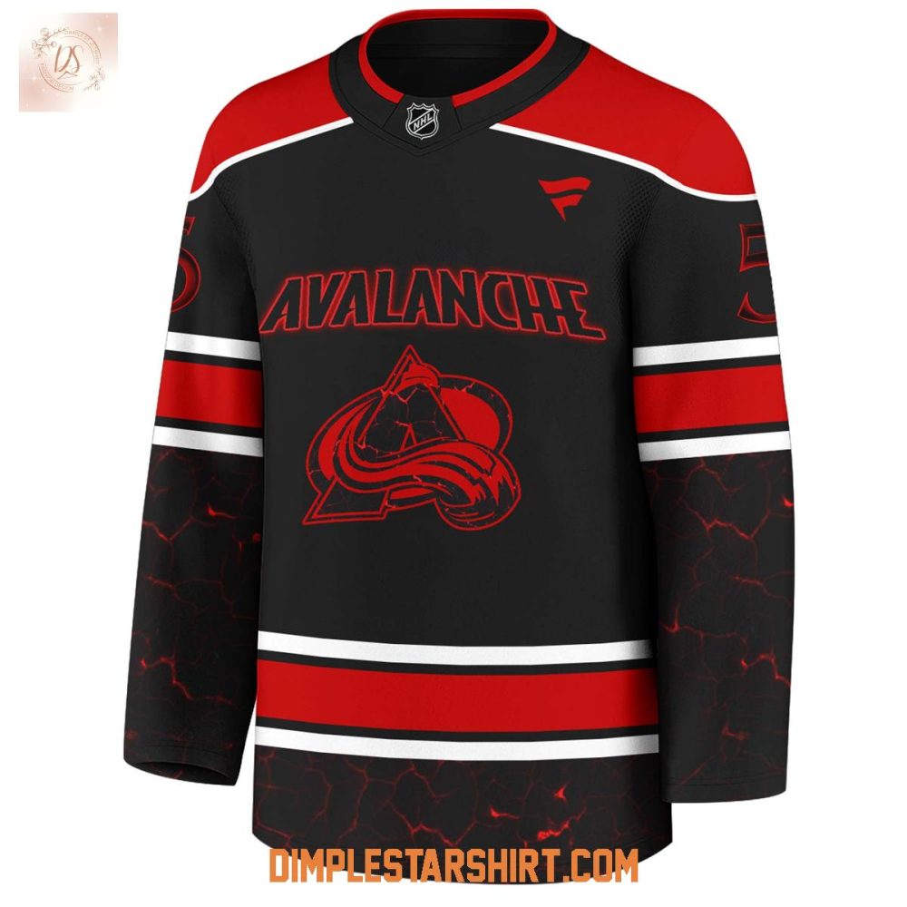 Colorado Avalanche X Stranger Things 5 One Last Adventure Jersey - Image 2