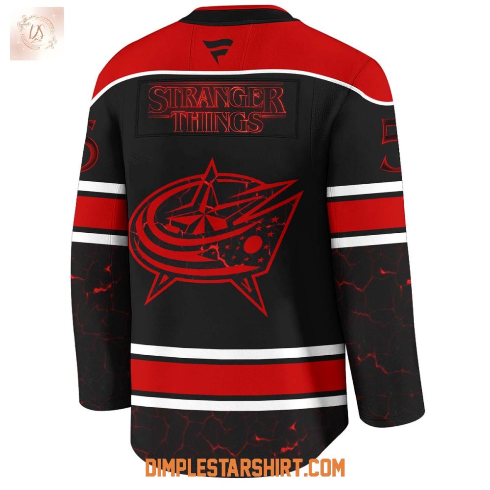 Columbus Blue Jackets X Stranger Things 5 One Last Adventure Jersey - Image 3