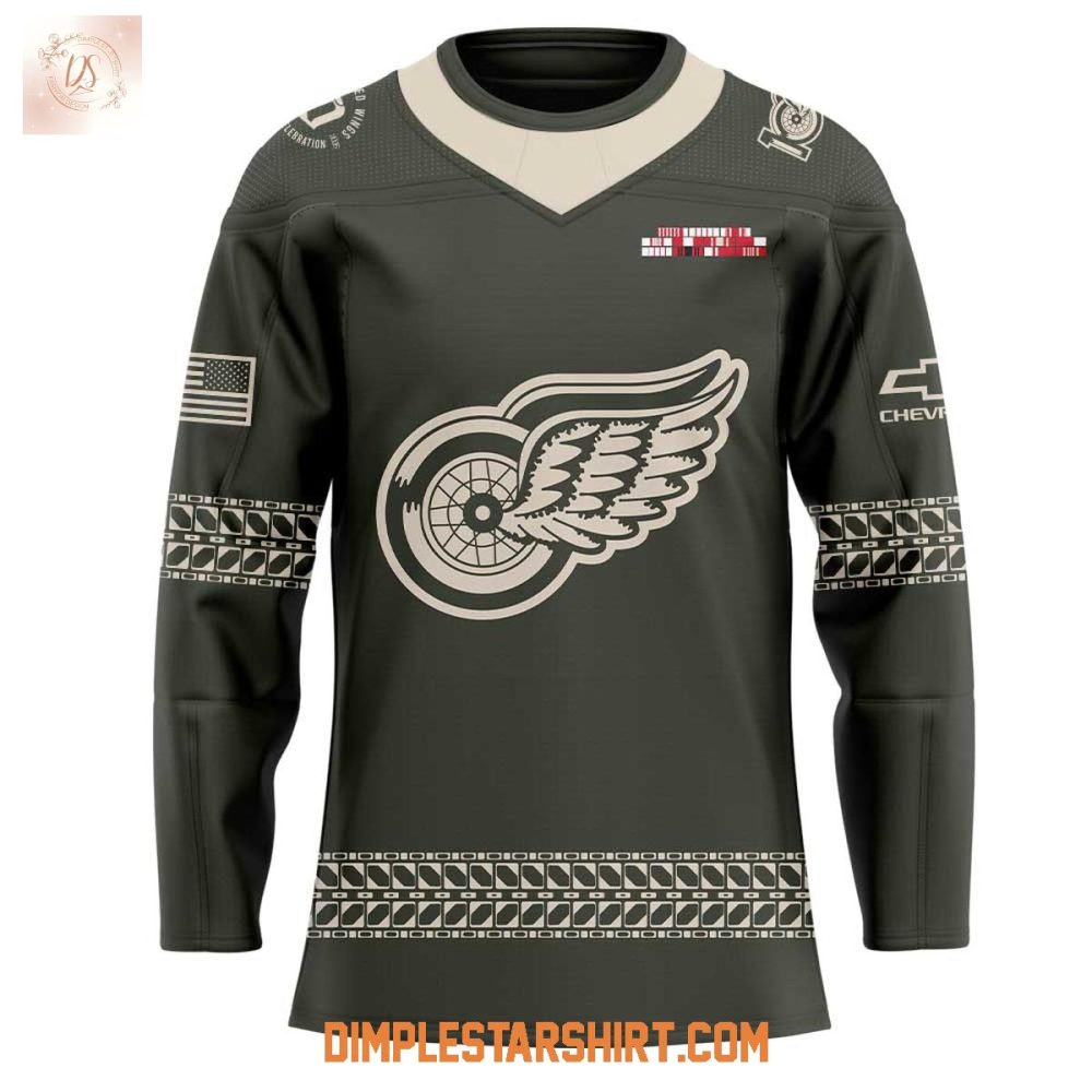 Detroit Red Wings Military Appreciation 2025 Hockey Jersey - Image 2