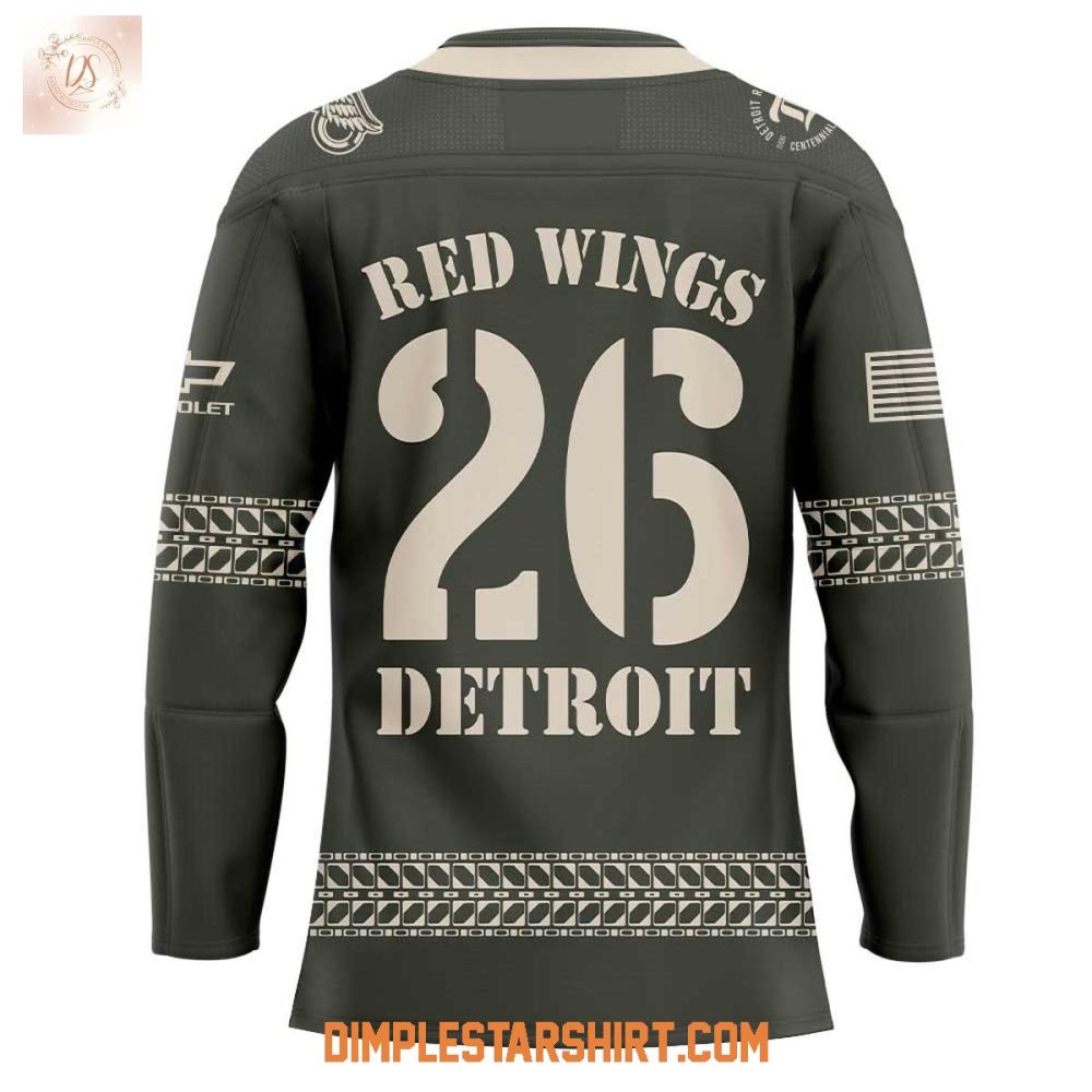 Detroit Red Wings Military Appreciation 2025 Hockey Jersey - Image 3