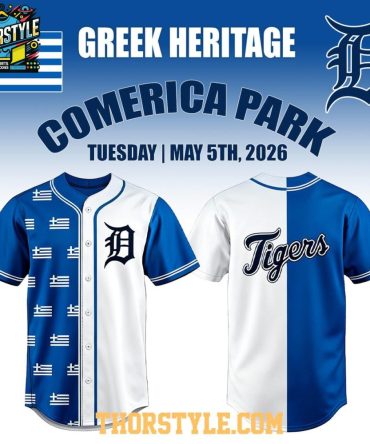 Detroit Tigers X Greek Heritage Night 2026 Celebration Baseball Jersey