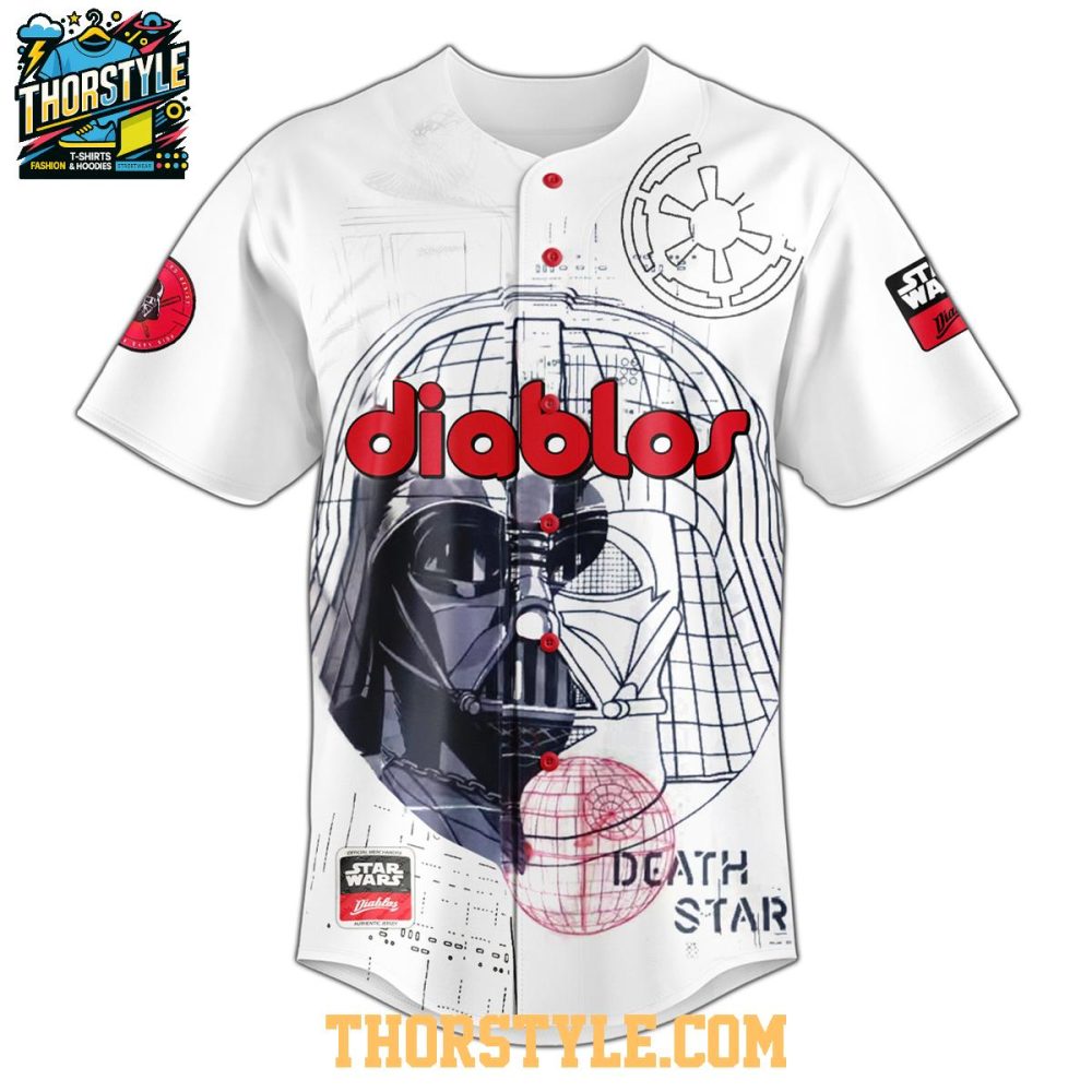 Diablos Rojos Del México Star War 2025 Memories Baseball Jersey - Image 2