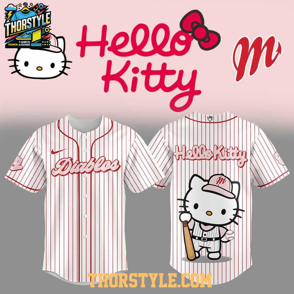 Diablos Rojos Del México Hola Gatita Hello Kitty 2025 One Team Baseball Jersey