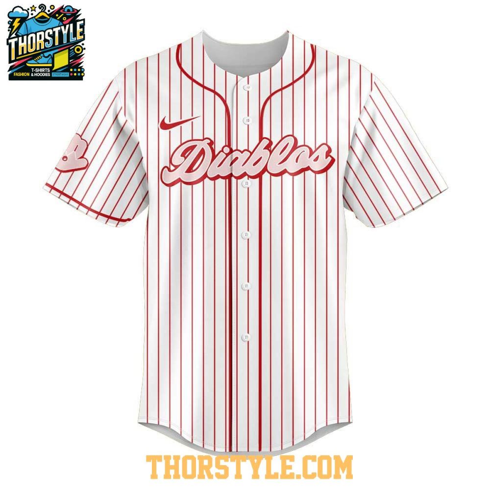 Diablos Rojos Del México Hola Gatita Hello Kitty 2025 One Team Baseball Jersey - Image 2