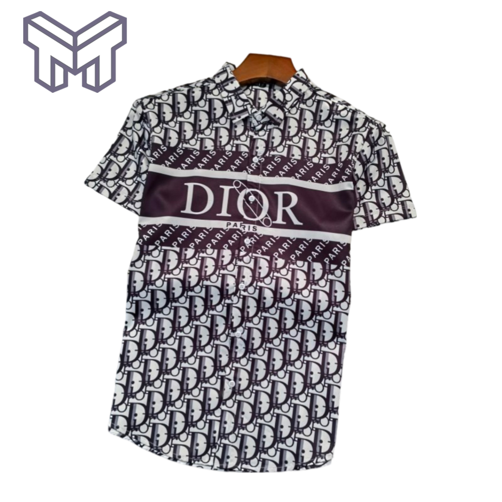 Dior Hawaiian Shirt,Hawaiian Shirts For Men, Dior Button Shirt – Mura04817