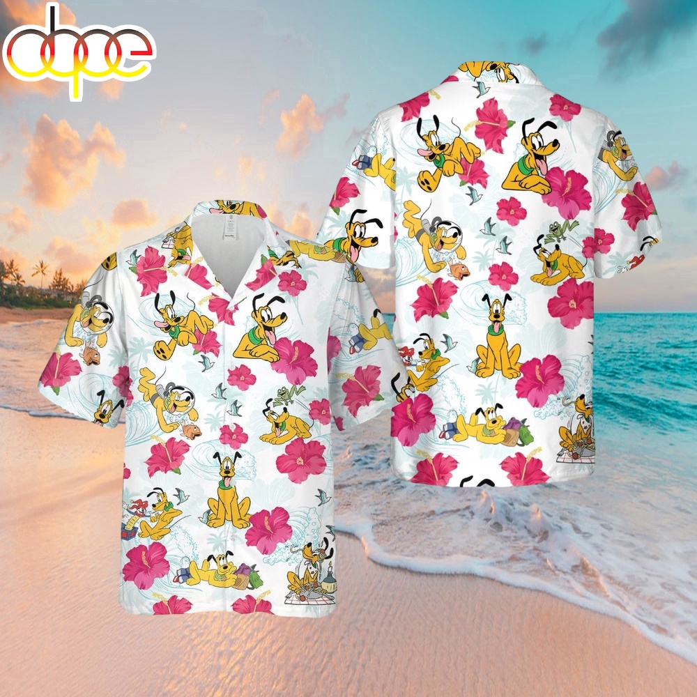 Disney Pluto Dog Hawaiian Shirts