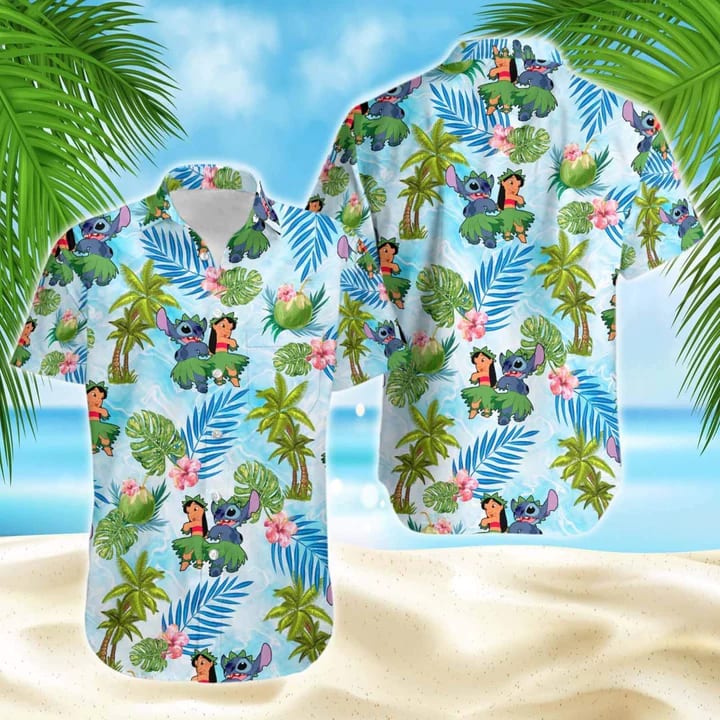 Disney Movie Lilo &Amp; Stitch Dn Hawaiian Shirt