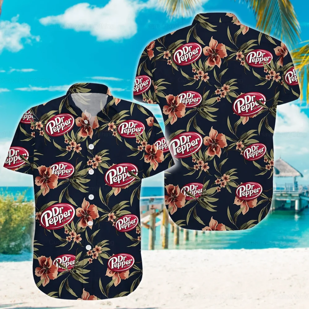 Dr Pepper Hawaiian Shirt Summer