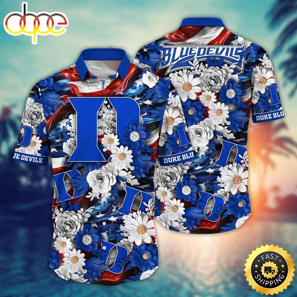 Duke Blue Devils Ncaa2 Hawaii Shirt Independence Day