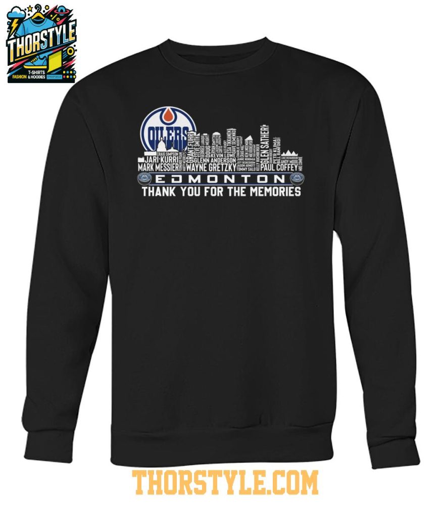 Edmonton Oilers 2024-25 Thank You For The Memories Tshirt - Image 3