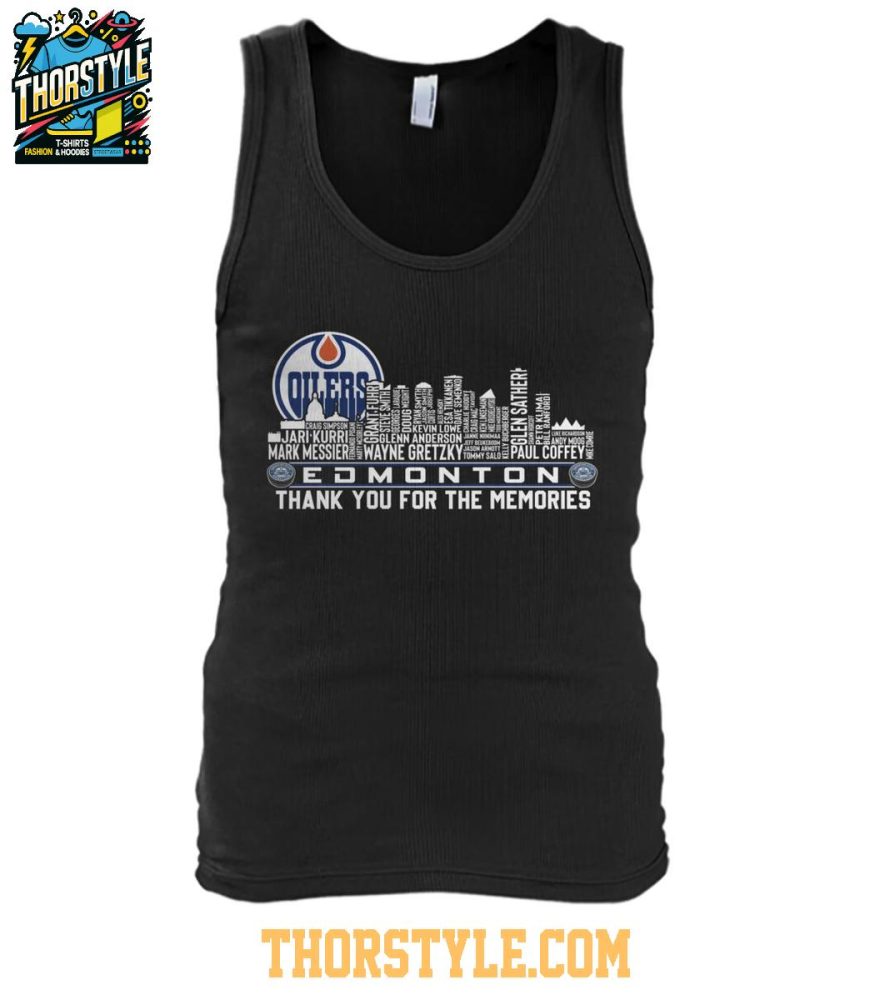 Edmonton Oilers 2024-25 Thank You For The Memories Tshirt - Image 4