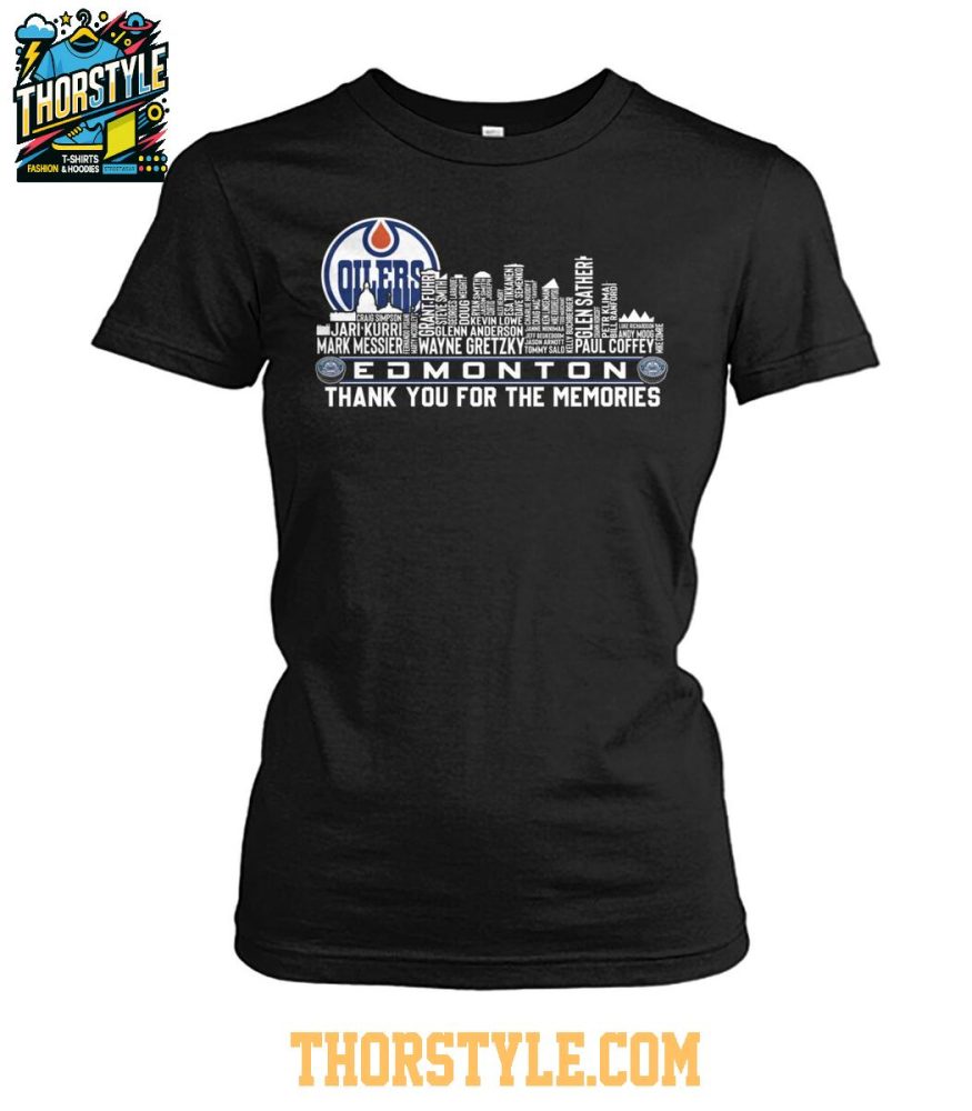 Edmonton Oilers 2024-25 Thank You For The Memories Tshirt - Image 5
