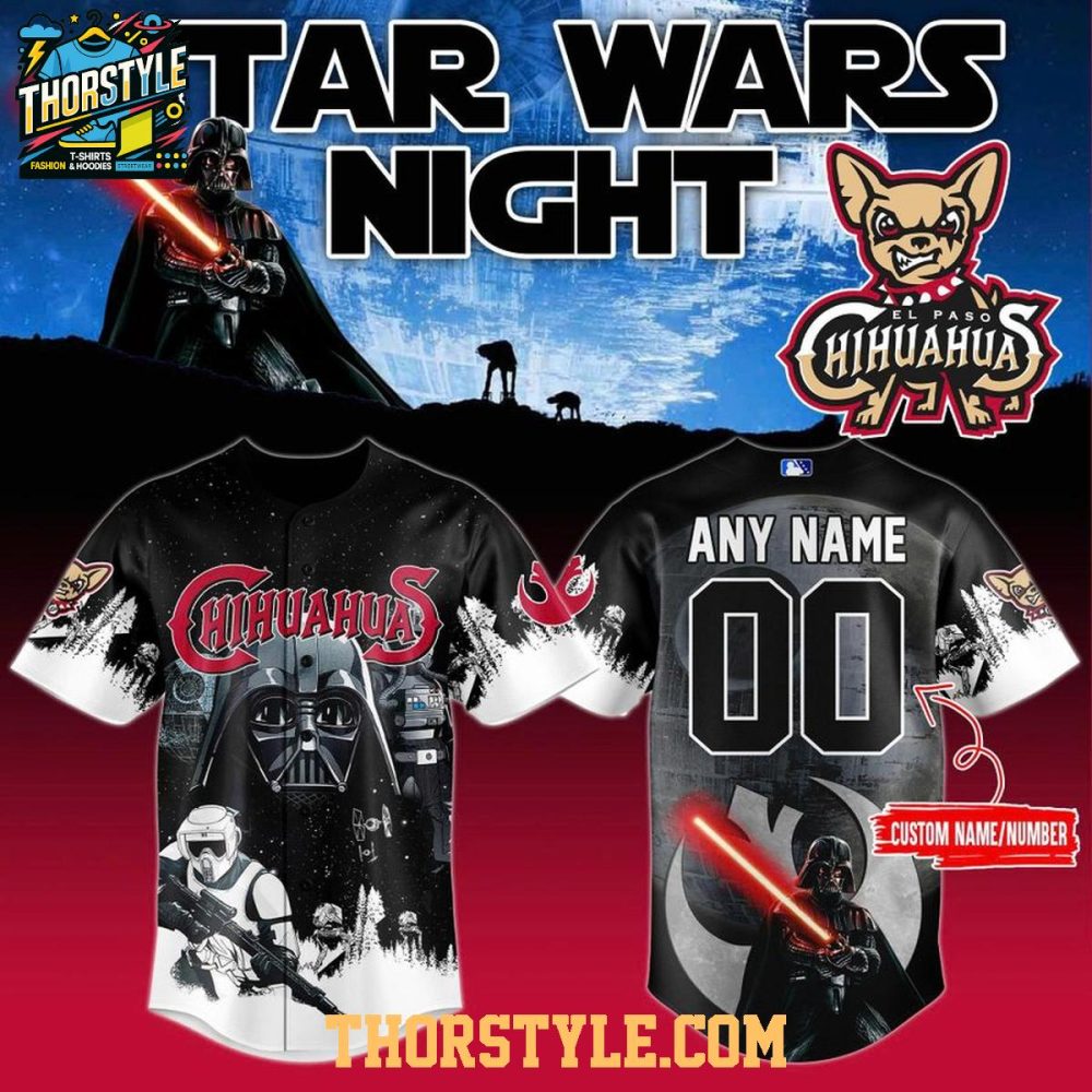 El Paso Chihuahuas Star Wars Night 2026 Personalized Baseball Jersey