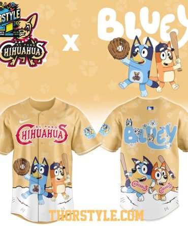 El Paso Chihuahuas X Bluey And Bingo Night 2026 Baseball Jersey