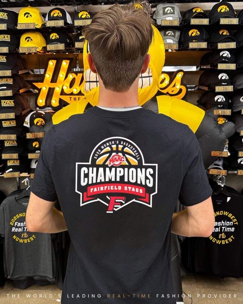 Fairfield Stags 2026 Maac Women'S Basketball Champions Shirt - Image 2