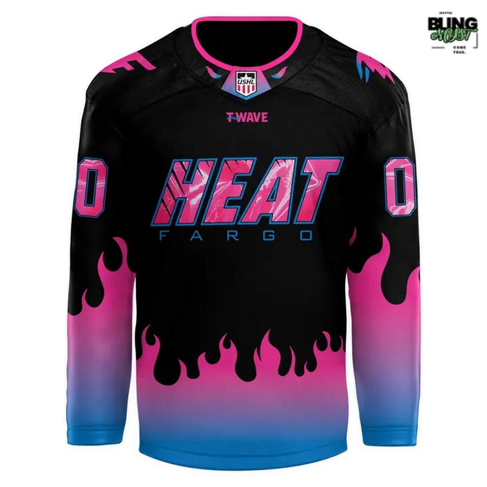 Fargo Force Heat Night 2026 Hockey Jersey - Image 2